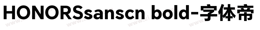 HONORSsanscn bold字体转换